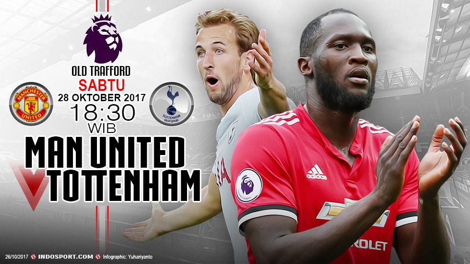 Manchester United akan menghadapi Tottenham Hotspur di pekan ke-10 Liga Primer Inggris 2017/18. Copyright: © Grafis:Yanto/Indosport.com