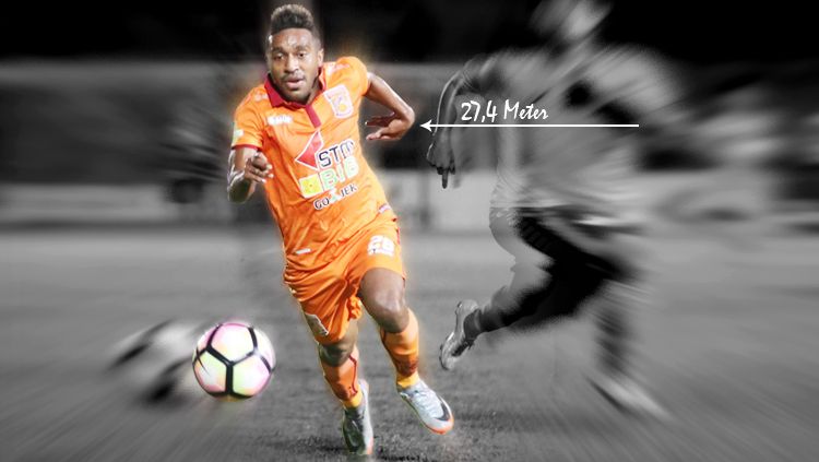 Terens Puhiri saat masih berseragam Borneo FC. Copyright: © Grafis: Eli Suhaeli/INDOSPORT