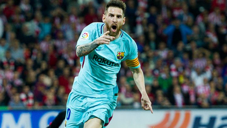 Lionel Messi, pemain Barcelona. Copyright: © INDOSPORT