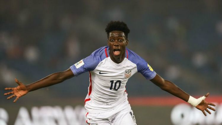 Timothy Weah, pemain Timnas Amerika Serikat di Piala Dunia U-20 2019 Copyright: © ESPN