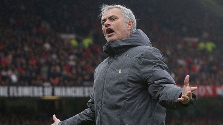 Pelatih Manchester United, Jose Mourinho. Copyright: © INDOSPORT