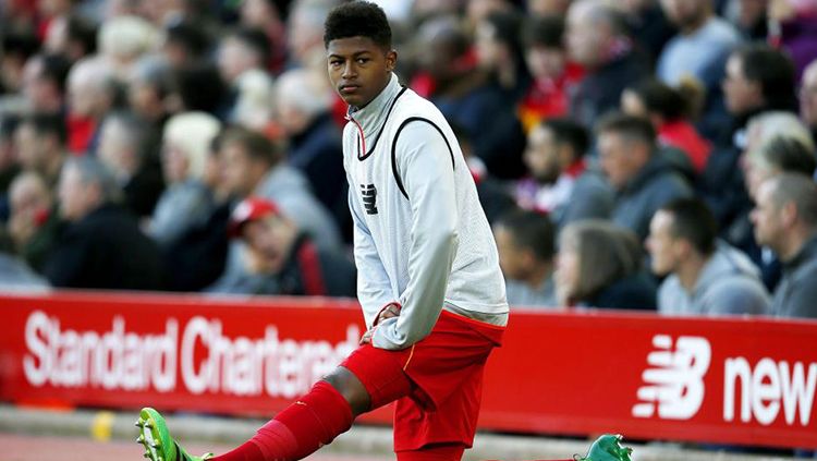 Striker muda Timnas Inggris dan Liverpool, Rhian Brewster. Copyright: © dailymail.co.uk