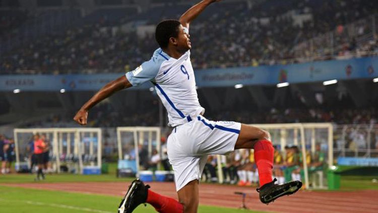 Striker muda Timnas Inggris dan Liverpool, Rhian Brewster. Copyright: © dailymail.co.uk