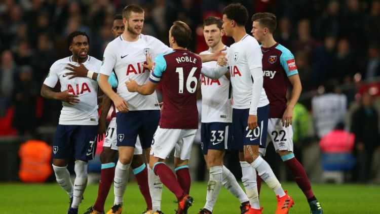 Tottenham Hotspur vs West Ham United. Copyright: © INDOSPORT