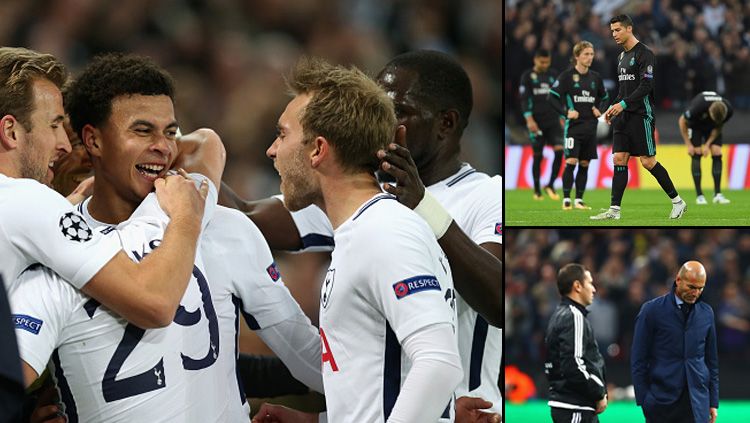 Tottenham Hotspur berhasil mengalahkan Real Madrid di Wembley dengan skor 3-1. Copyright: © Getty Images