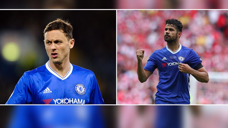 Nemanja Matic (kiri) dan Diego Costa, dua mantan pemain Chelsea. Copyright: © Getty Images