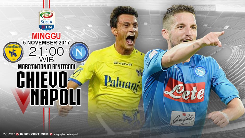 Prediksi Chievo vs Napoli Copyright: © Grafis:Yanto/Soicaumienbac.cc