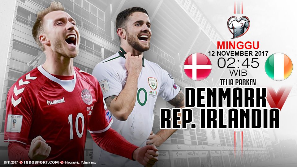 Prediksi Denmark vs Republik Irlandia Copyright: © Soicaumienbac.cc