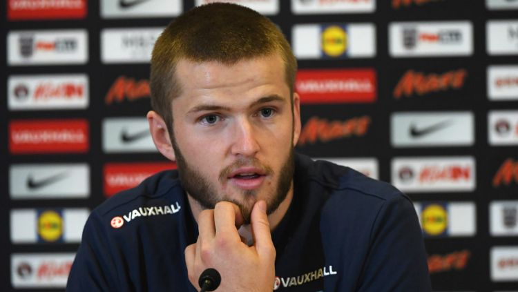 Eric Dier saat konferensi pers timnas Inggris. Copyright: © INDOSPORT