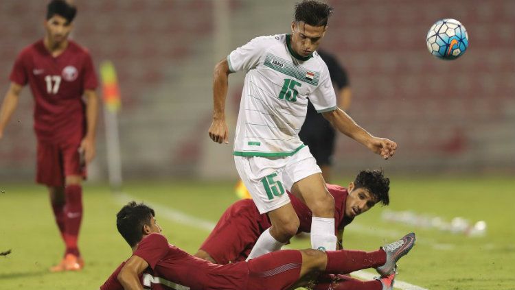 Qatar vs Irak. Copyright: © AFC