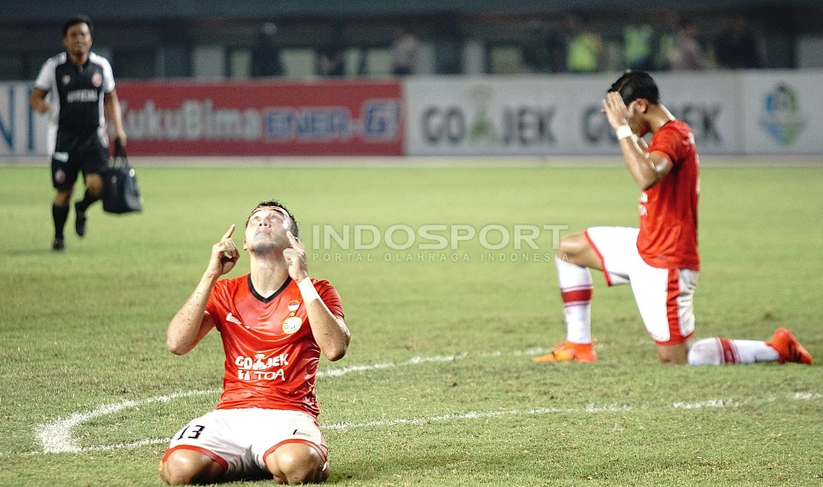 Menang atas Bhayangkara FC, pemain Persija bersyukur karena bisa berpeluang tampil di kompetisi Asia. Copyright: © Herry Ibrahim/INDOSPORT