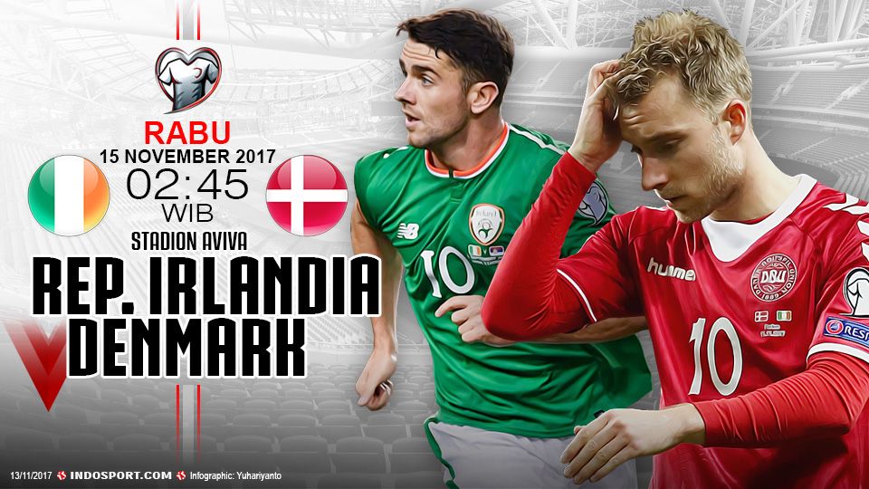 Prediksi Republik Irlandia vs Denmark Copyright: © Indosport.com