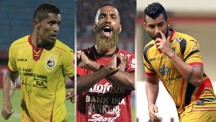Marclei Santos, Sylvano Comvalius, dan Alberto Goncalves. Copyright: © INDOSPORT
