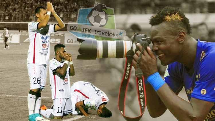 Deretan aksi Selebrasi di Liga 1. Copyright: © Grafis: Eli Suhaeli/INDOSPORT
