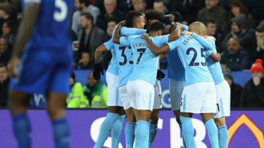 Selebrasi pemain Manchester City. Copyright: © Getty Images