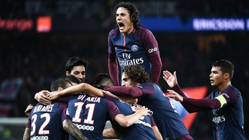 Selebrasi pemain Paris Saint-Germain. Copyright: © Getty Images