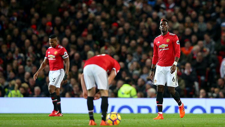 Paul Pogba mencetak satu gol ke gawang Newcastle United. Copyright: © Getty Images