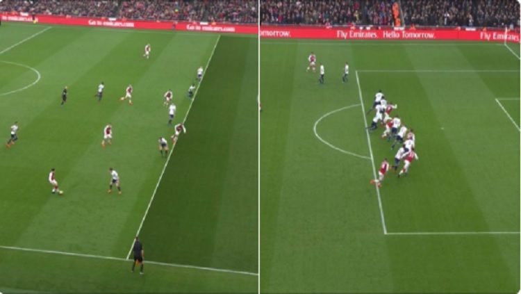 Dua gol Arsenal berbau offside Copyright: © Twitter