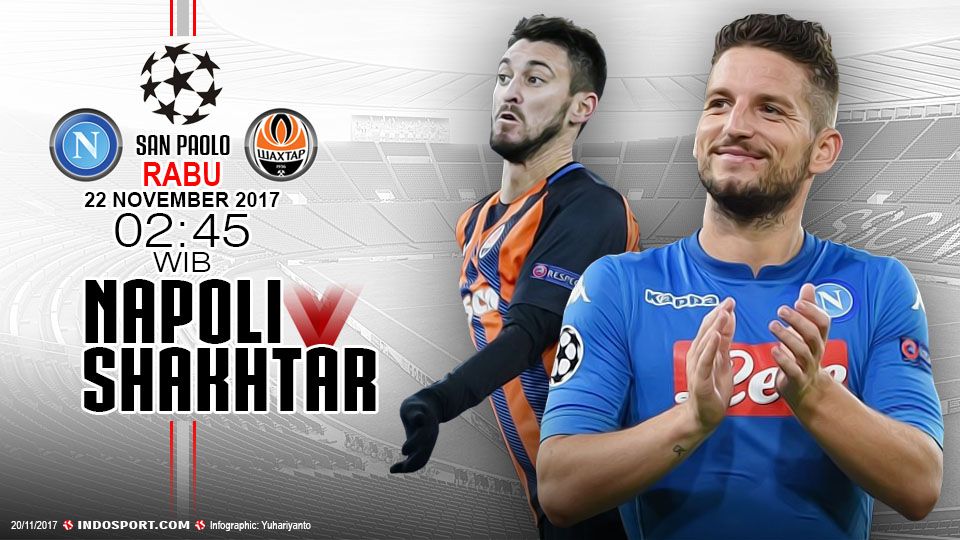 Prediksi Napoli vs Shakhtar Copyright: © Grafis:Yanto/Football265.com