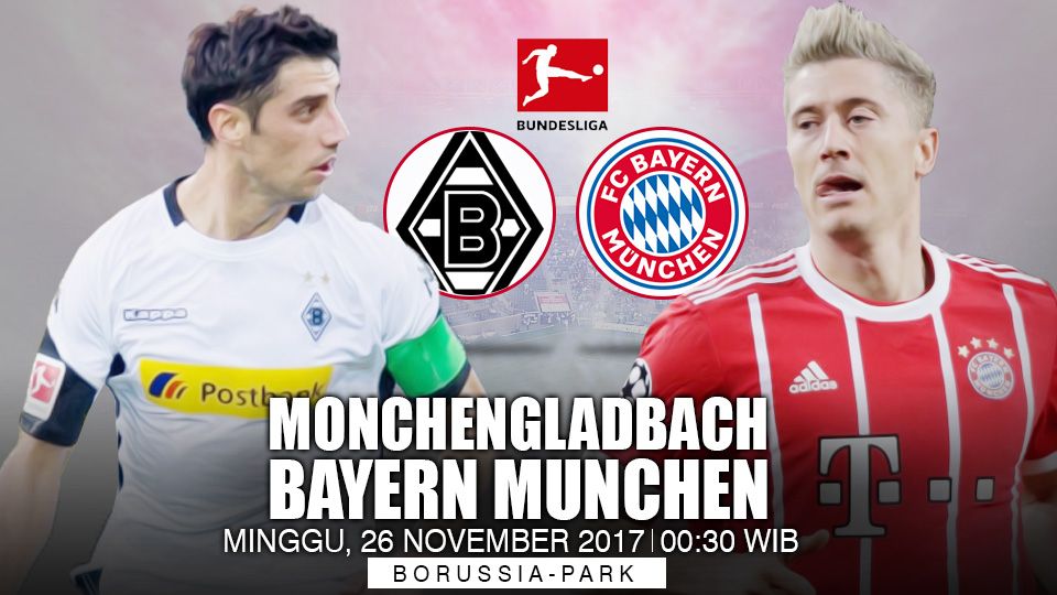Prediksi Borussia Monchengladbach vs Bayern Munchen. Copyright: © INDOSPORT