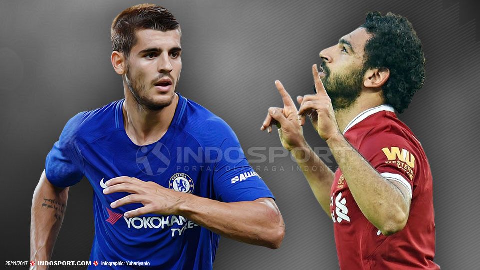Alvaro Morata dan Mohamed Salah Copyright: © Grafis:Yanto/Soicaumienbac.cc