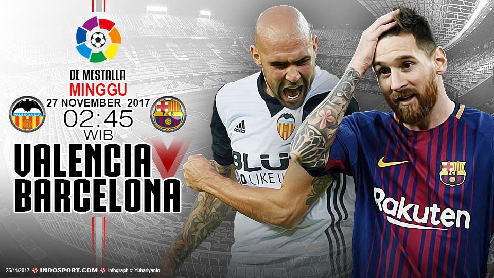 Prediksi Valencia vs Barcelona Copyright: © Grafis:Yanto/Indosport.com