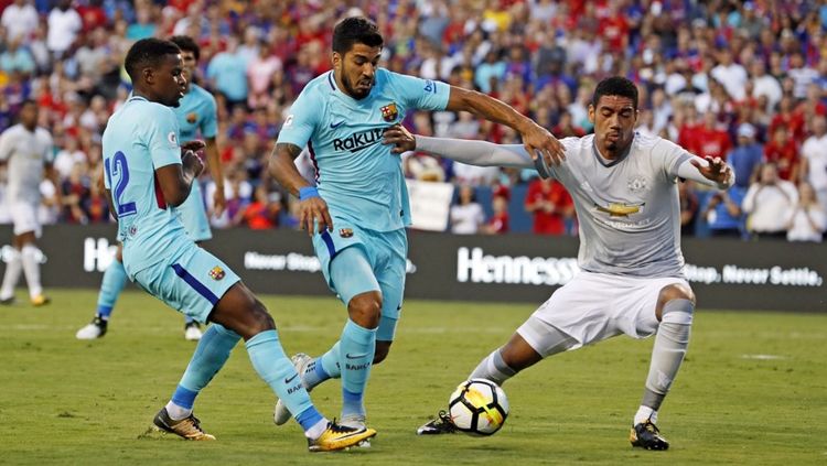 Laga Barcelona vs Manchester United. Copyright: © Getty Images