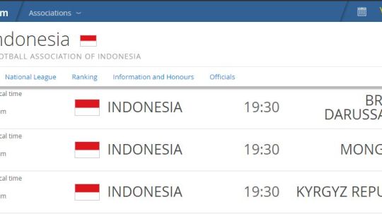 Jadwal Timnas Indonesia di Tsunami Cup masuk dalam kalender FIFA. Copyright: © fifa.com