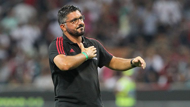 Gennaro Gattuso saat masih melatih tim junior AC Milan. Copyright: © Getty Images