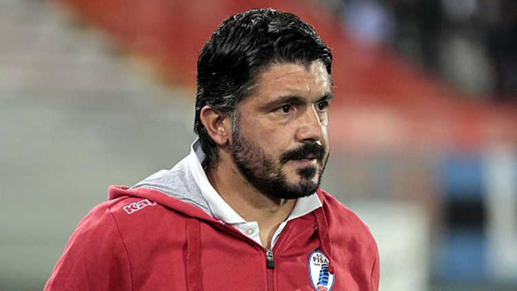 Gennaro Gattuso saat masih melatih AC Pisa 1909. Copyright: © Getty Images