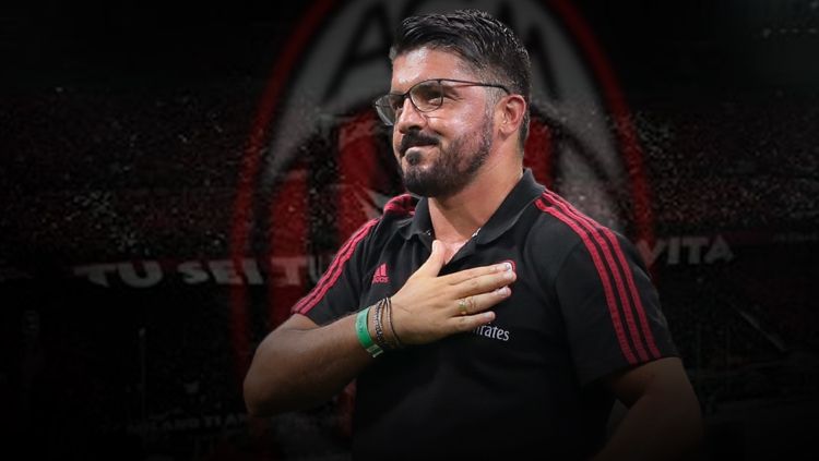 Gennaro Gattuso, pelatih AC Milan. Copyright: © Grafis: Eli Suhaeli/INDOSPORT