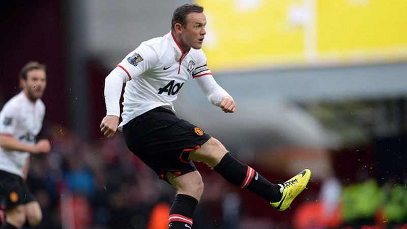 Rooney vs West Ham United di 2014. Copyright: © Getty Images
