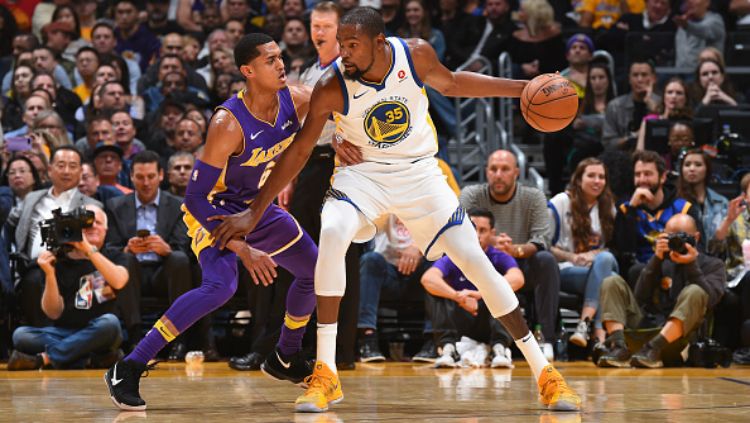 LA Lakers vs Golden State Warriors. Copyright: &copy; Getty Images