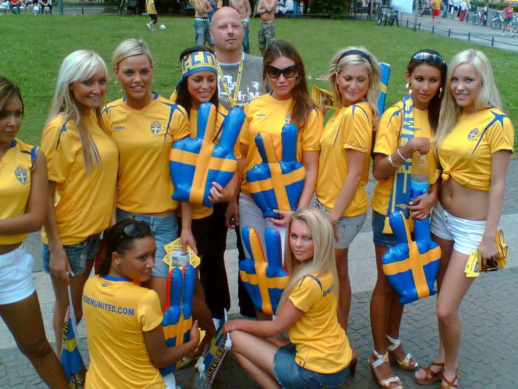 fans wanita Swedia. Copyright: © Istoryadista