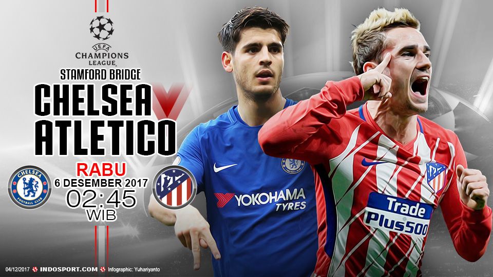 Prediksi Chelsea vs Atletico Madrid Copyright: © Grafis:Yanto/Indosport.com