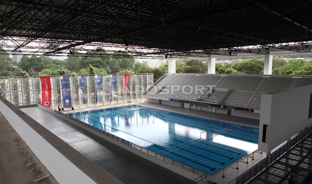 Fasilitas tempat dipertandingkannya cabang Polo Air. Copyright: © Herry Ibrahim/INDOSPORT