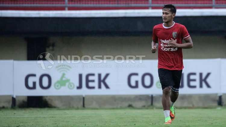 Yandi Sofyan saat sesi latihan Bali United Copyright: © INDOSPORT