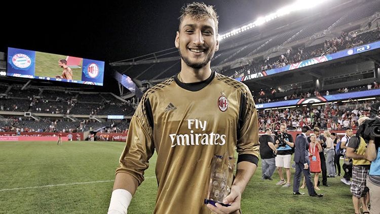 Kiper AC Milan, Gianluigi Donnarumma. Copyright: © INDOSPORT