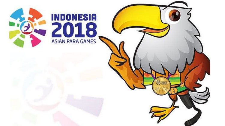 Logo Asian Para Games 2018 di Indonesia. Copyright: © Jawapos