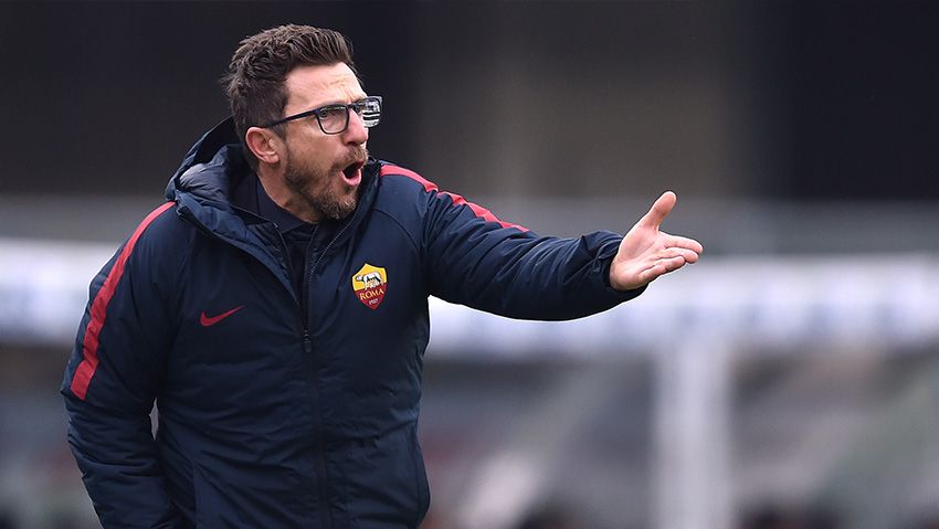 Pelatih AS Roma, Eusebio Di Francesco. Copyright: © Indosport.com