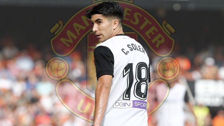 Pemain Valencia,  Carlos Soler, menjadi incaran raksasa Inggris, Manchester United. Copyright: © Twitter