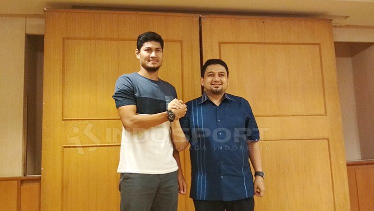 Munafri Arifuddin dan Abdul Rahman Sulaeman. Copyright: © Muhammad Basri/INDOSPORT