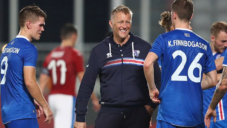 Pelatih Timnas Islandia, Heimir Hallgrimsson. Copyright: © INDOSPORT