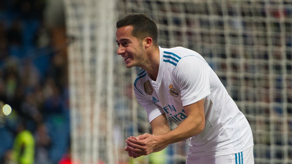 Klub Liga Spanyol, Real Madrid, tidak akan menghalangi kepindahan Lucas Vazquez yang kabarnya tengah mempertimbangkan lamaran dari klub Qatar. Copyright: © Getty Images