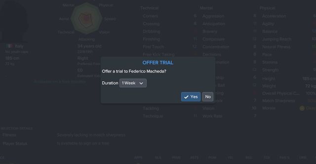 Trial pemain di FM Copyright: &copy; footballmanagerblog.org