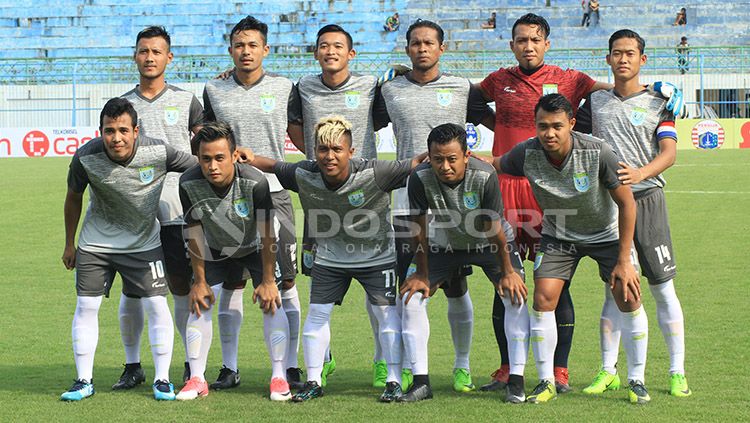 Skuat Persela Lamongan pada Liga 1 2018 lalu. Copyright: © Indosport/Ian Setiawan