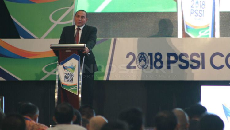 Edy Rahmayadi saat membuka Kongres PSSI Copyright: © Petrus Manus Da' Yerimon/INDOSPORT