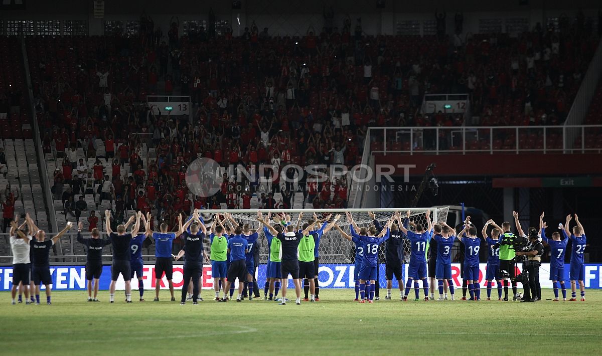 Timnas Indonesia vs Islandia beberapa waktu lalu. Copyright: © Indosport/Herry Ibrahim