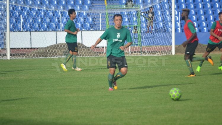 Yoo Hyun-koo, kapten Sriwijaya FC. Copyright: © Muhammad Effendi/INDOSPORT