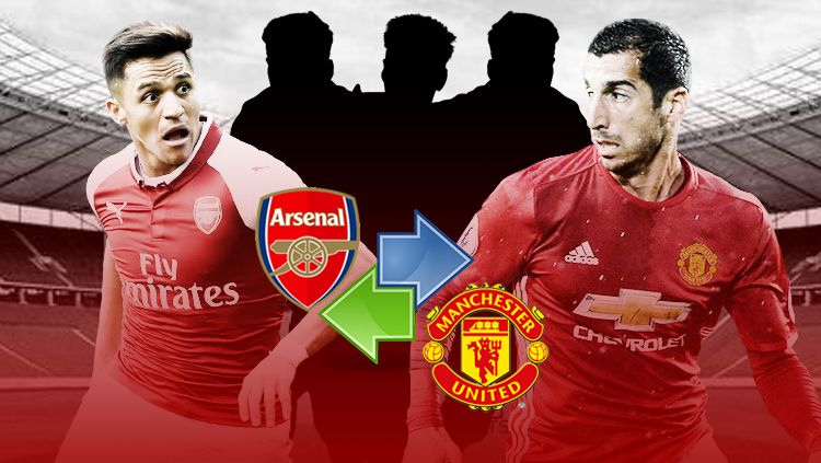 Henrikh Mkhitaryan dan Alexis Sanchez. Copyright: © Grafis: Eli Suhaeli/INDOSPORT